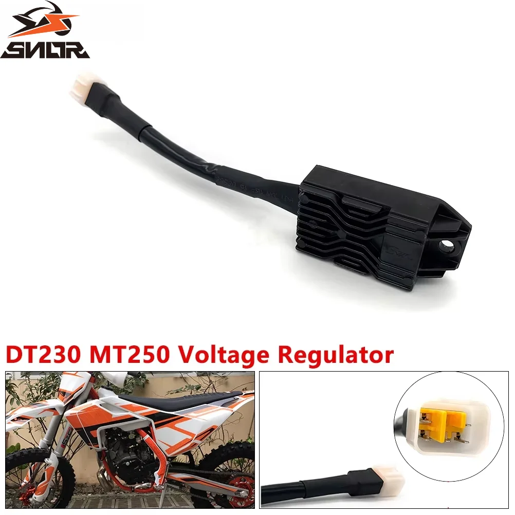 SNOR Motorcycle 12V Voltage Regulator Rectifier For YAMAHA DT230 Loncin MT250 Engine Dirt Bike Motorbike Accessories AVR