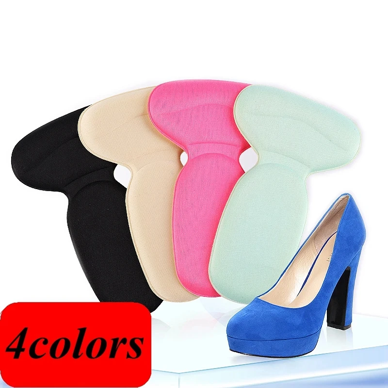 T-shaped high-density sponge women's shoes heel pad ladies high heels Comfortable insoles Heel protection pad half cushion