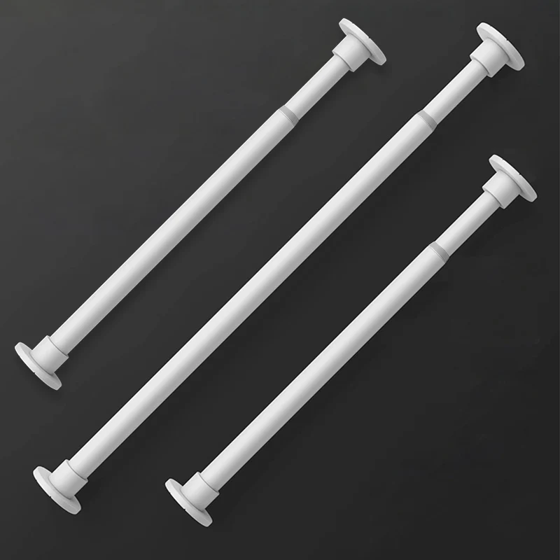 Tool-Free Expandable Shower Curtain Rod, Adjustable Stainless Steel Tension Bar, Multi-Purpose Rustproof for Bathroom Closet Doo