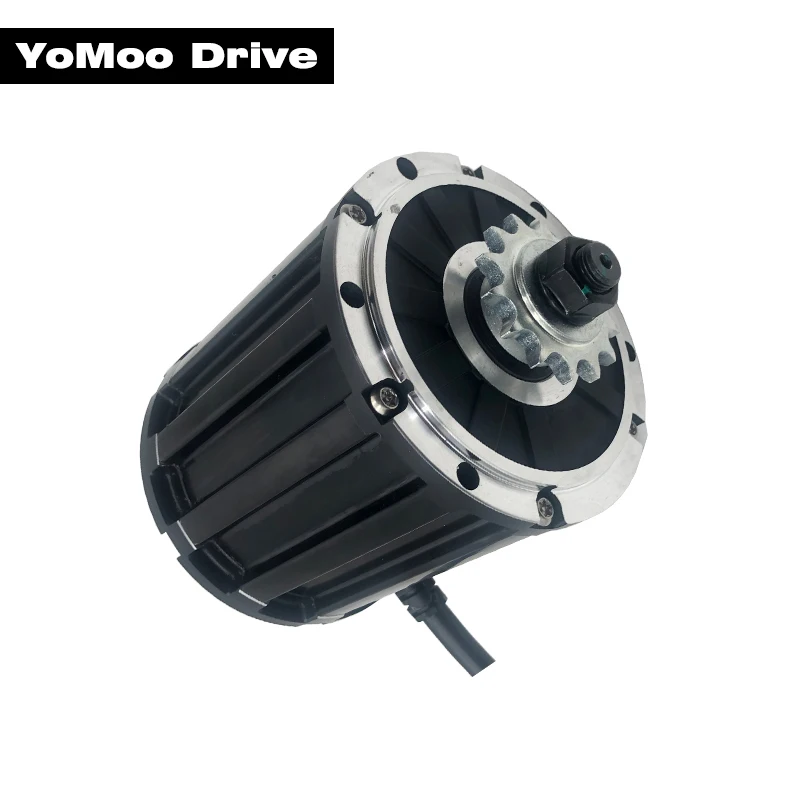 QS120 2000W 70H 4600RPM Mid Drive Motor with Belt or 428 Sprocket with VOTOL EM100 Controller and DKD Display, T08 Throttle