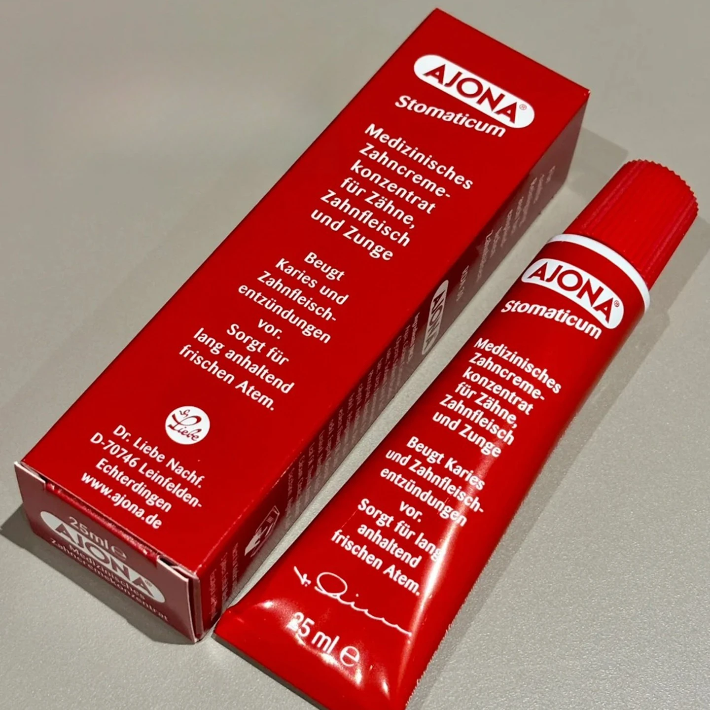 Concentrated Red Toothpaste 25ml, Gum Care & Oral Hygiene, Fresh Breath & Effective Cleaning