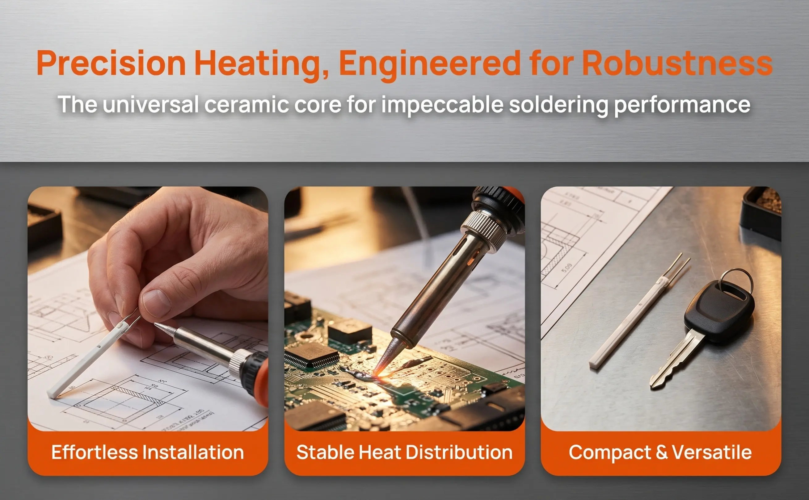High Performance Ceramic Heating Core for Soldering Iron Efficient Heat Transfer Low Fatigue Handle Compatible Soldering Heating