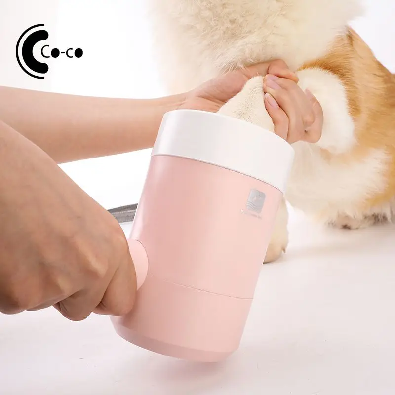 Portable Pet Foot Washer Cup Outdoor Travel Automic Puppy Kitten Paw Cleaner Cup Dog Silicone Foot Wash Tool Pet Supplies