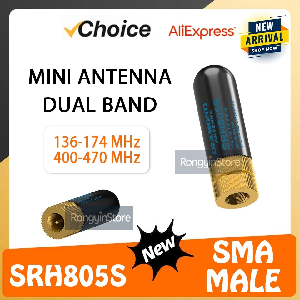 

Антенна SRH805S для TYT TH-UV98 TH-UV88 TH-UV99 TH-UV58 TH-UV8000D MD-UV380 MD-UV390 MD-750 136-174/400-480 МГц, аксессуары для радио