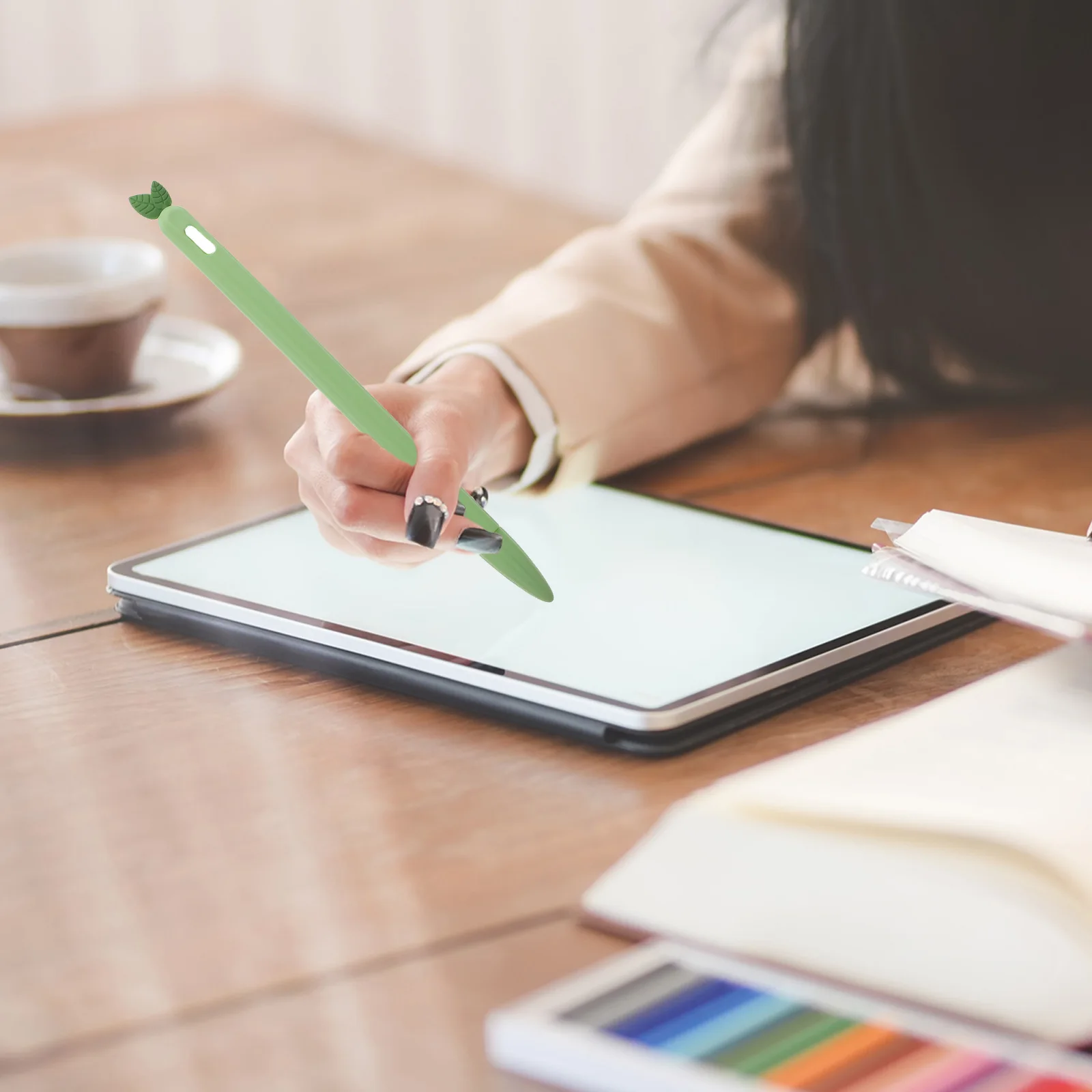 

Capacitive Pen Anti-Slip Silicone Sleeve Protector for Stylus 2 Compatible Cover with Detachable Design Scratchproof Lightweight