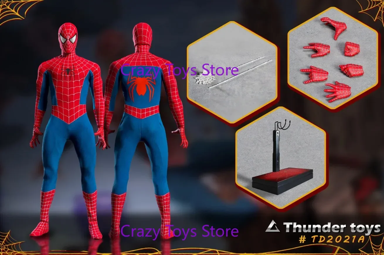 재고 있음 ThunderToys TD2021 1/6 스케일 남성 군인 슈퍼히어로 피터 파커 변형 스파이더맨 풀 세트 12인치 액션 피규어 바디
