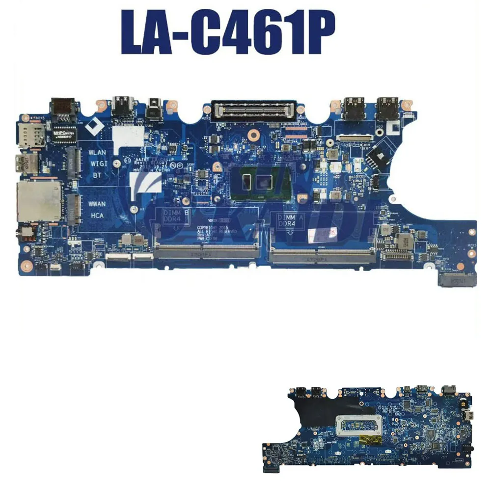 

Laptop Motherboard For DELL Latitude E7470 7470 0VNKRJ 0DGYY5 03GMP2 0V2N4V LA-C461P 0YDW8F Notebook Mainboard CPU I5 I7 6th Gen