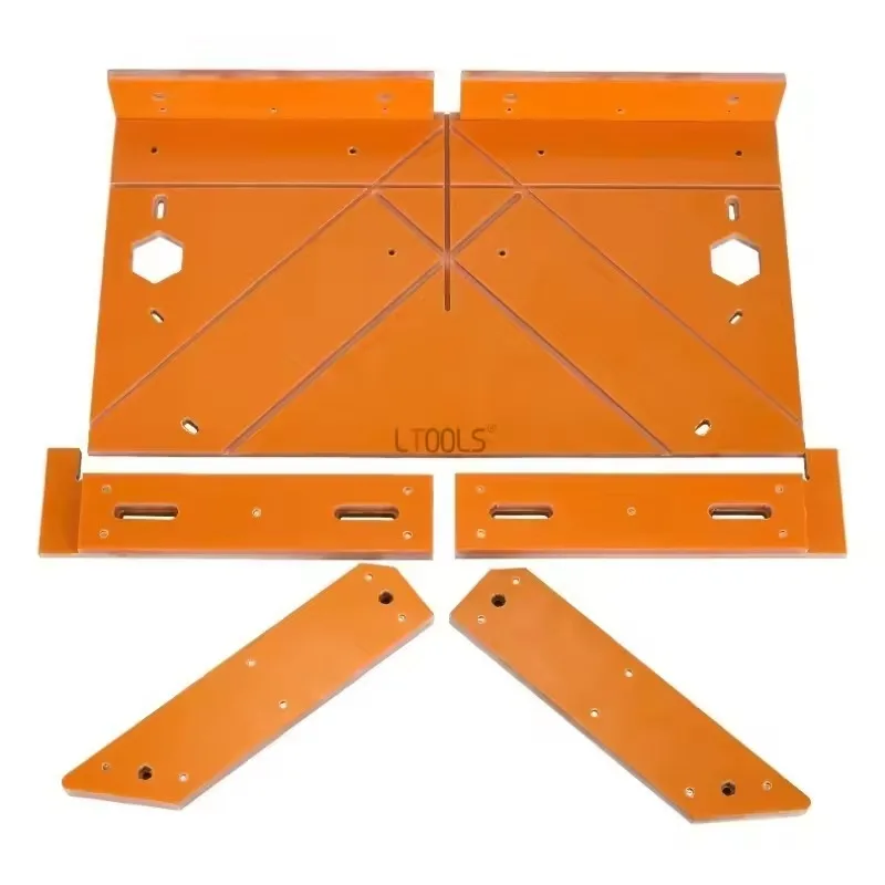 Door and Window Frame Line 45 Degree Angle Cutting Assistant Guide Tool Table Saw Bottom Plate Precision Oblique Cutting Tool