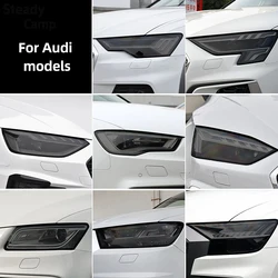 Дымчатая Черная защитная пленка из ТПУ для автомобильных фар Audi A3 8V S3 A4 B8 B9 A5 A6 S6 C8 A7 A8 D4 TT TTS Q3 Q5 Q7 Q8 RSQ8