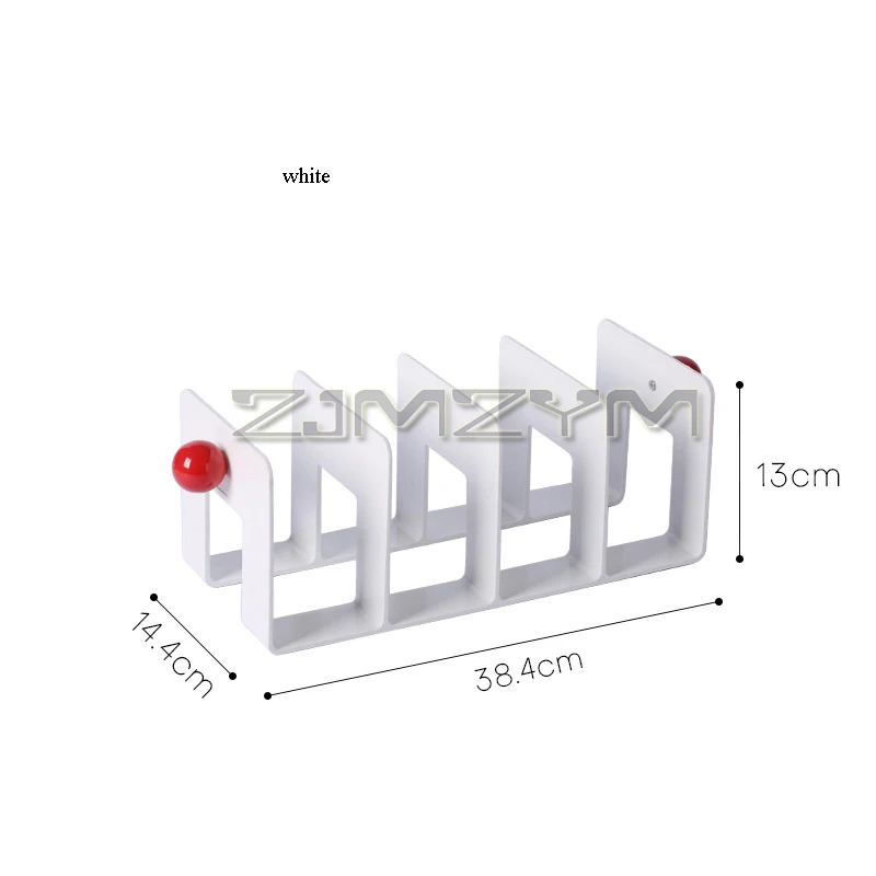 Acrylic Desktop Book Stand High Color Value Textbook Storage Holder Bookshelf Dividers File Organizer For School Office Supplies