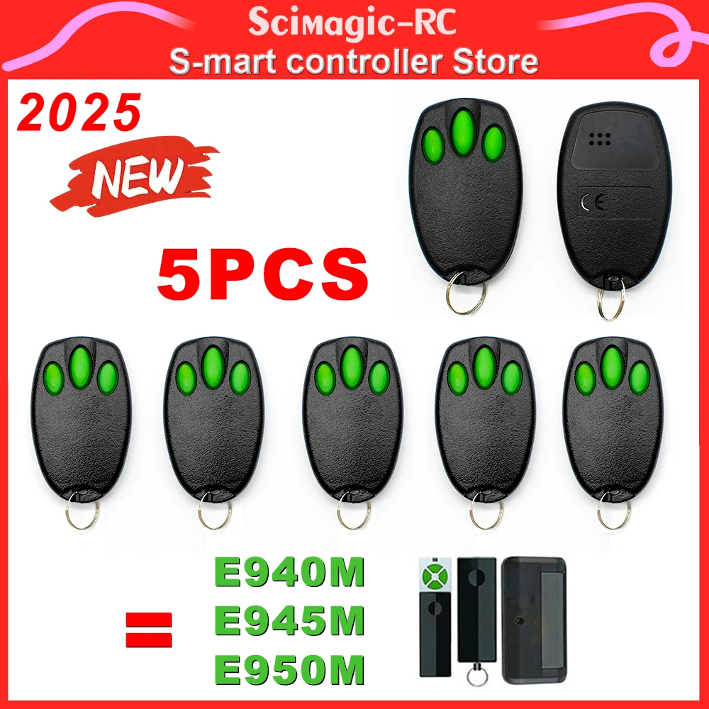 5PCS/Lot Merlin+ 2.0 E945 E945M E950M E943M Garage Gate Door Remote Control Compatible ST50EVOB ST50EVO MT100EVO MT60EVO