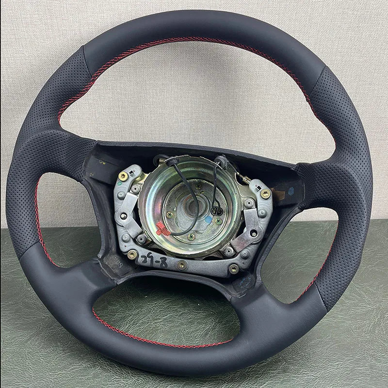 Leather Steering Wheel For Mercedes Benz W124 W202 W210 W140 R170 R129