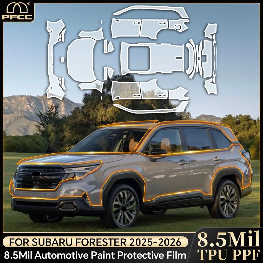 

9Mil For Subaru Forester 2025-2026 PPF TPU Pre-cut Paint Protection Film Anti-Scratch Invisible Clear Resistant Car Wrap Film