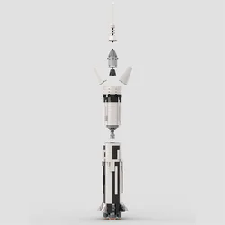 Hot Saturn IB Model Heavy Building Blocks Space Rocket Ideas Bricks Display Rack Educational Toy Kids Birthday XMAS Gift