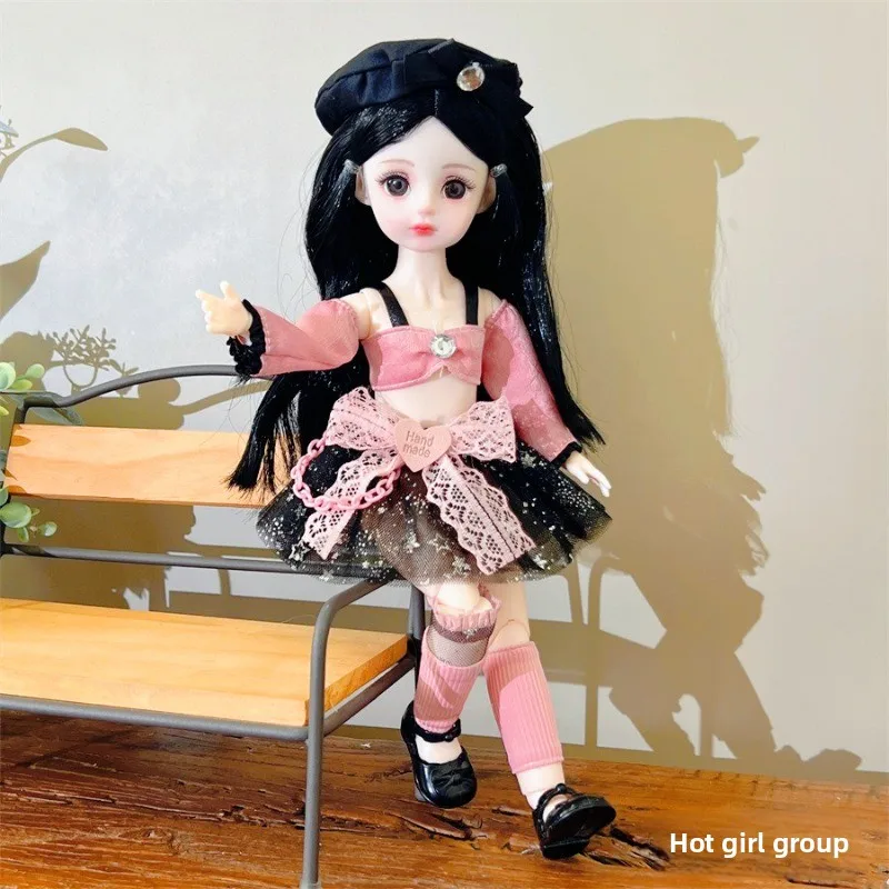 New Fashion Cute Casual 30cm Doll Clothing 1/6 BJD Doll Set Princess Dress Girl Toy Gift Doll Accessories Holiday Gift