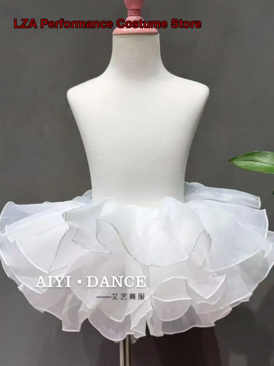 Children's Girls Dance Half Skirt Tutu Organza Fluffy Skirt for Basic Ballet and Dance Practice