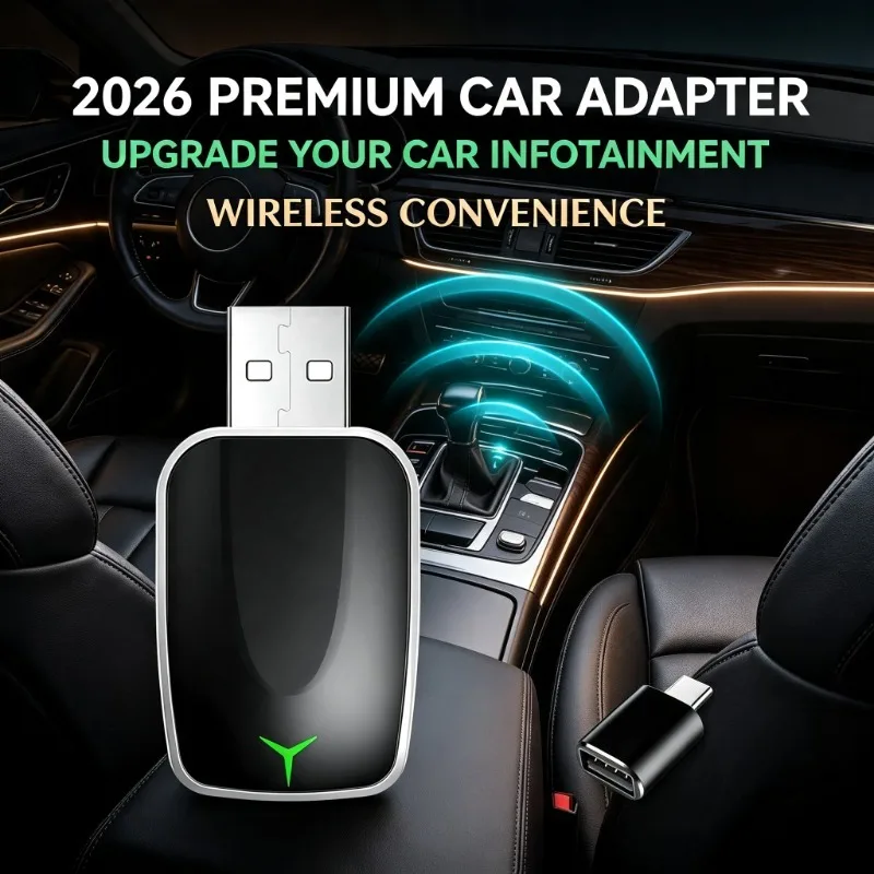 Flixivi Mini 2‑in‑1 Car Connect Dongle, Stable Auto‑reconnection For Nissan Daily Commute Infotainment Upgrade