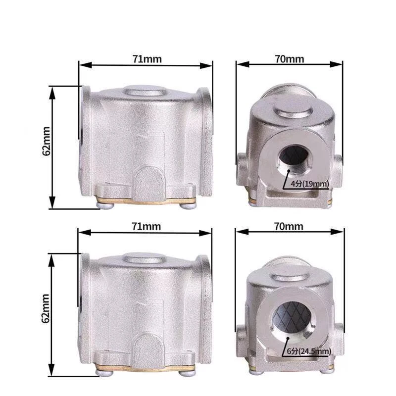 4 точки и 6 точек для газовых бытовых фильтров фильтруют примеси природного газа для защиты настенной печи