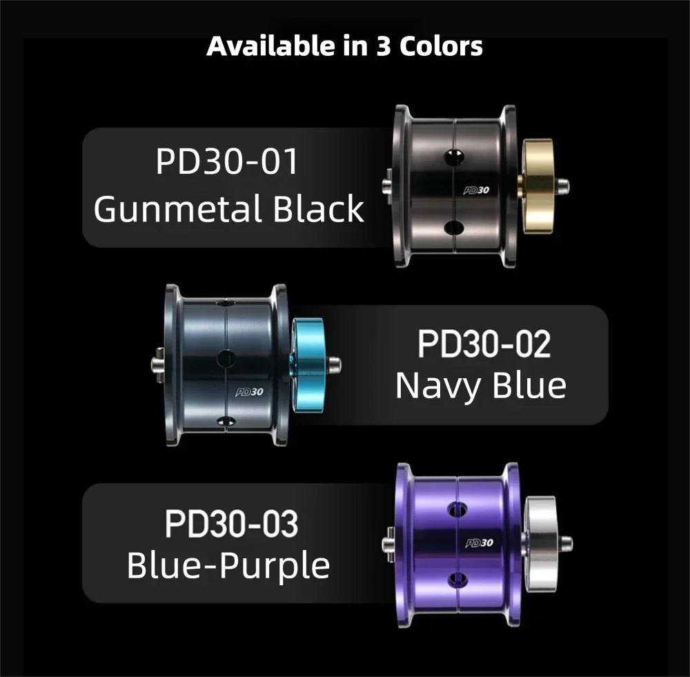 PYL PD30 Modifizierte Spule für Daiwa 19/25 STEEZ CT SV/ 19 ALPHAS CT SV700 Titan-Spule mit flachem Profil, geeignet für Fluorocarbon- und Nylon-Schnur – Detail 6