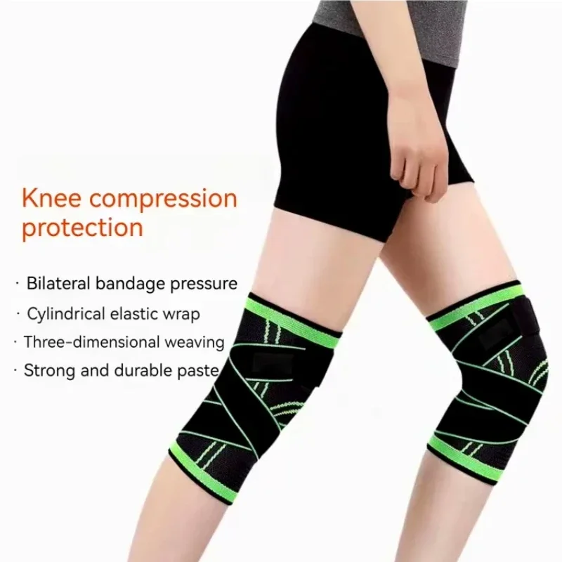 Cotton Compression Knee Support, 1PC Anti-Slip Straps for Running Basketball, Breathable Knee Brace for Sports Activities