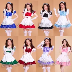Lolita Skirt Maid Cosplay Costume Halloween Costume Short Sleeve Dress Women Plus Size Skirt Anime Clothes Stage Performance Set
