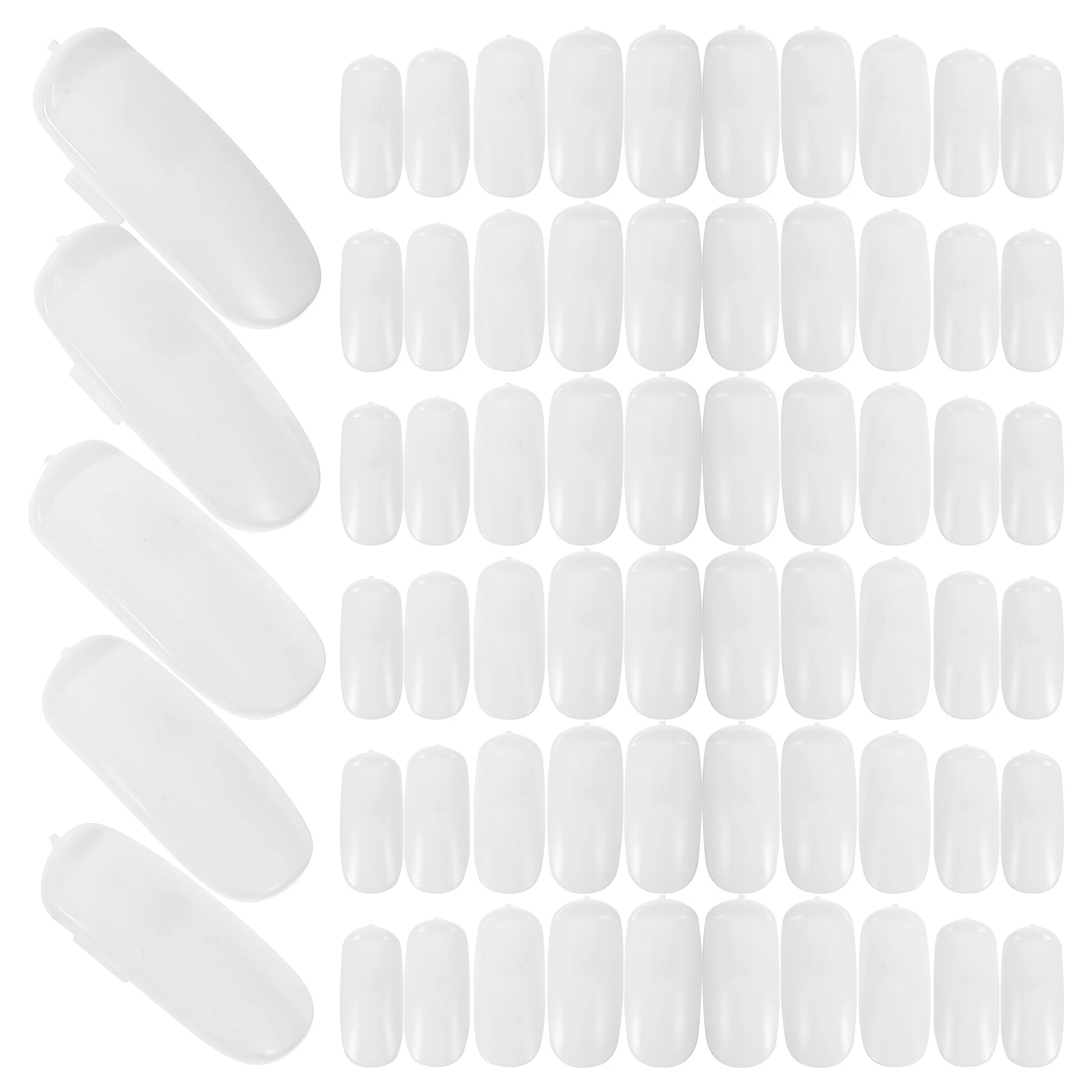 

100 Pcs Mechanical Nail Plate Practice Tips White Color Display Sticks Salon Equipment Manicure Accessories Sample Long Lasting