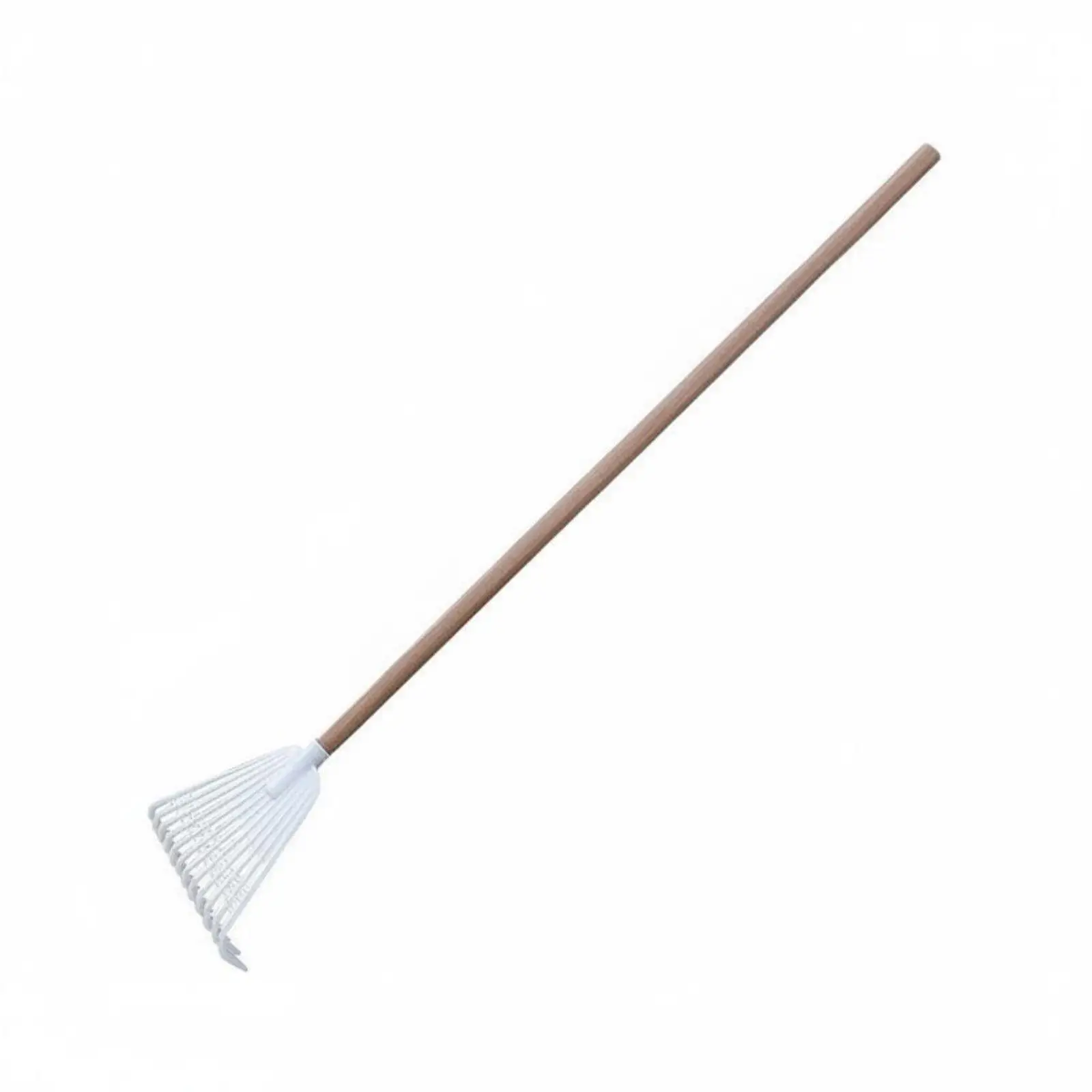 Composite Material Rake with Long Handle for Garden Leaf Cleanup and Lawn Raking Tools