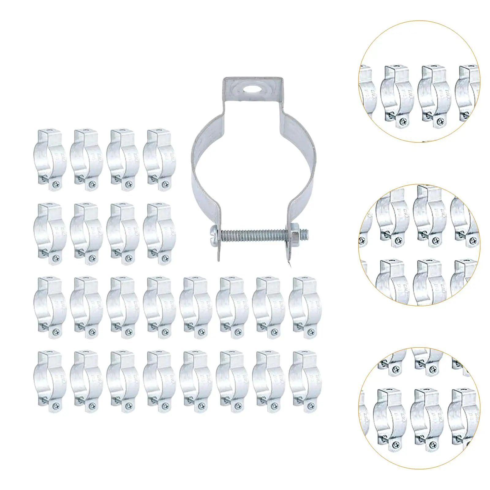 25 Pieces Galvanized Steel Conduit Hangers Rigid for Rigid Conduit Mounting to Surface Conduit Supports Professional