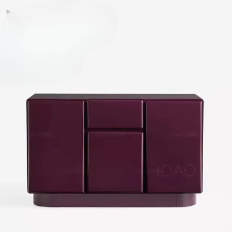 Modern solid wood storage cabinet French kitchen sideboard wall mounted Ea & wine cooler