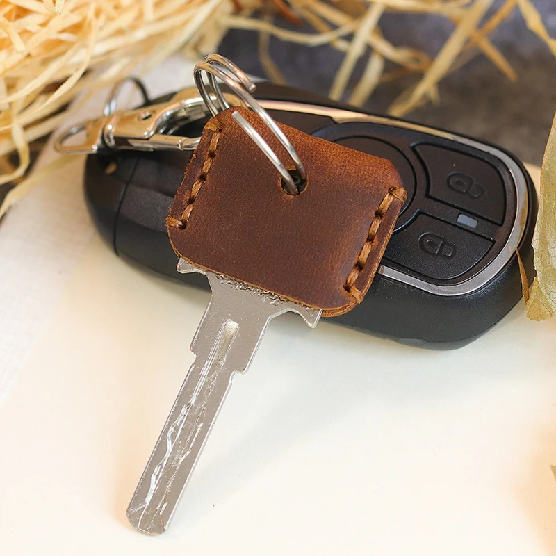 Car Accessories Keychain Key Cover Key Case for Car Genuine Leather Key Pouch Small Key Wallets Mini Pouch Key Organizer Wallet