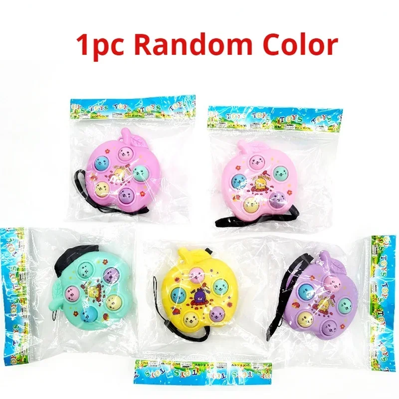 Creatieve Macaron Kleur Whack-a-mole Grappig Speelgoed Anti-Stress Mechanische Whack-a-mole Spel Speelgoed Leuke Sleutelhanger Hanger