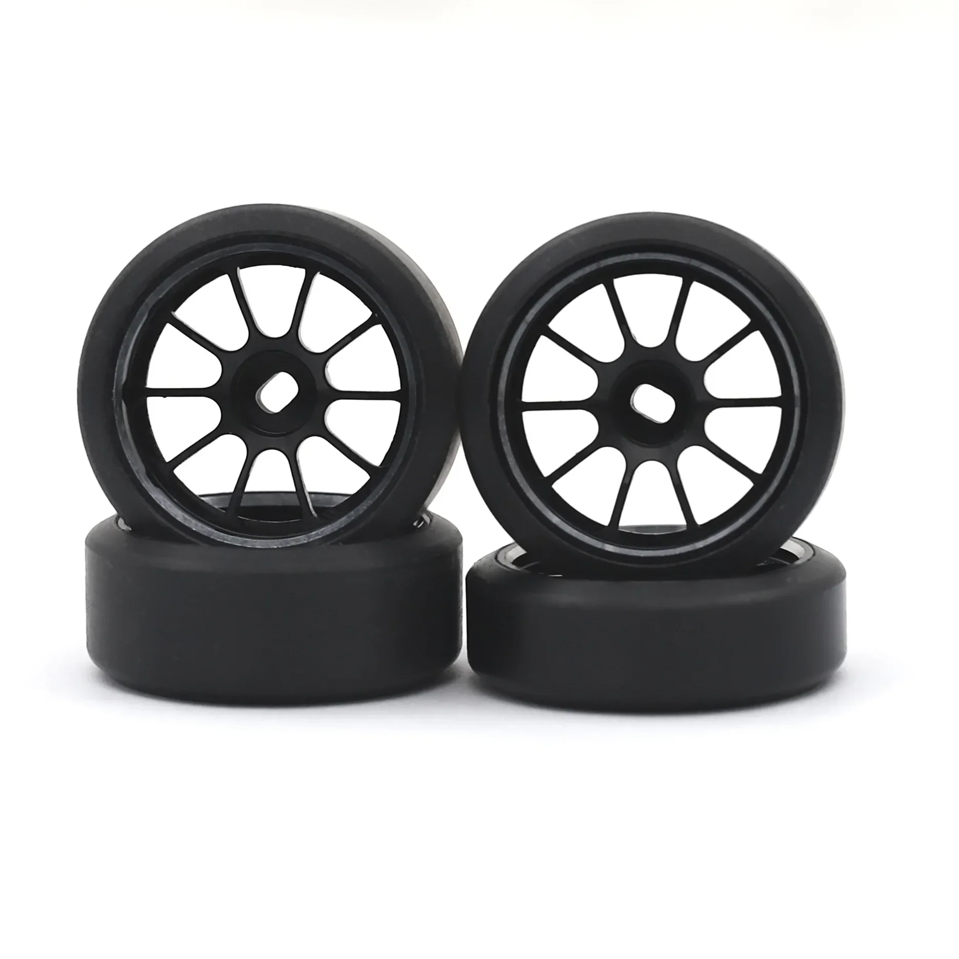1.5 Degrees Hard Plastic Drift Tires Metal Wheel Rim for Wltoys 284131 K969 K989 Kyosho Mini-Z 1/28 RC Car Upgrade Parts
