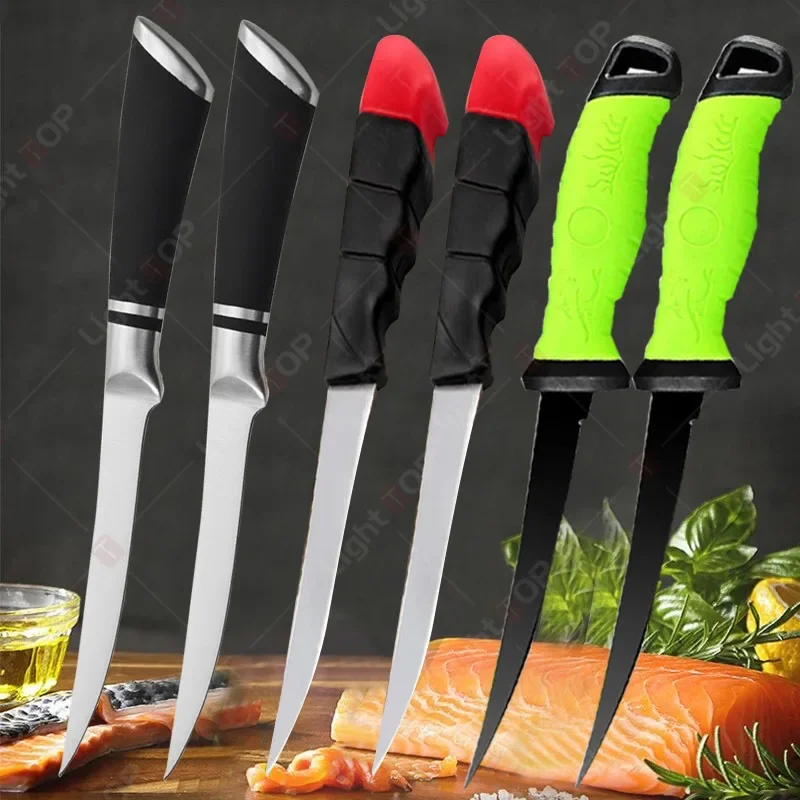 Professional Kitchen Knives Stainless Steel Fillet Boning Knife Fish Killing Knife Multifunctional Fruit Knife Kitcchen Supplies