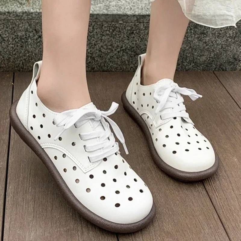 

Women Sneakers 2024 New Spring Autumn Round Head Shoes Female College Casual Shoes Bottom Lace Up Flat Sneakers Zapatos De Mujer