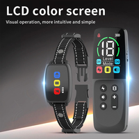 1000M Dog Training Collar Remote Control Rechargeable Electric Dog Anti Barking Collar LCD Color Screen Display Stop Bark Collar