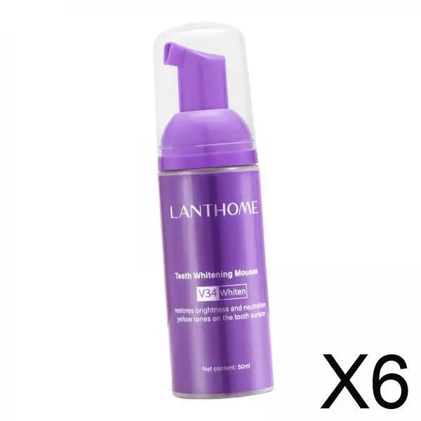 

Dental Whitening Toothpaste Foam Mousse 50ml Brightening Paste for Fresh Breath and Teeth Whitening Care