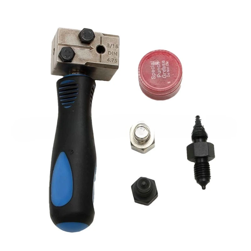 

5/6-piece set of automotive brake pipe flare tool kit, 4.75mm horn mushroom head auto repair combination tool set