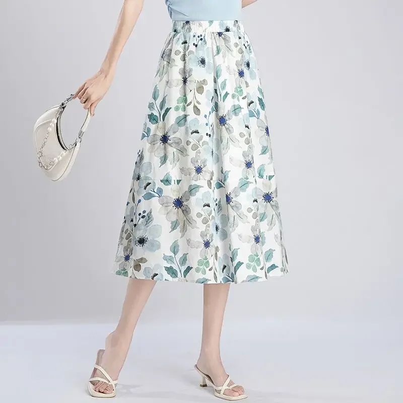 レディースミディスカート 花柄 Aライン ワンピース セール 新作 Vシック エレガント おしゃれ Y2K ヴィンテージ スタイリッシュ 格安 女性用スカート