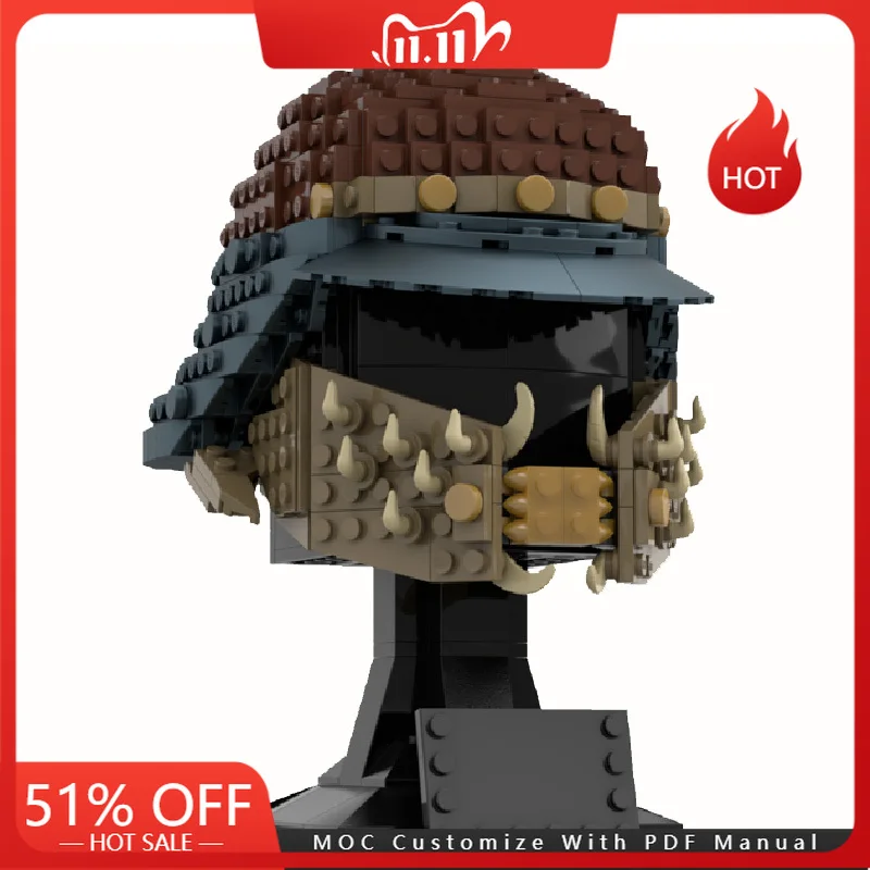 

598 PCS MOC Star Battle Skiff Guard Helmet Model Building Block Brick DIY Creative Assembly Educational Toys Kids Birthday Gifts