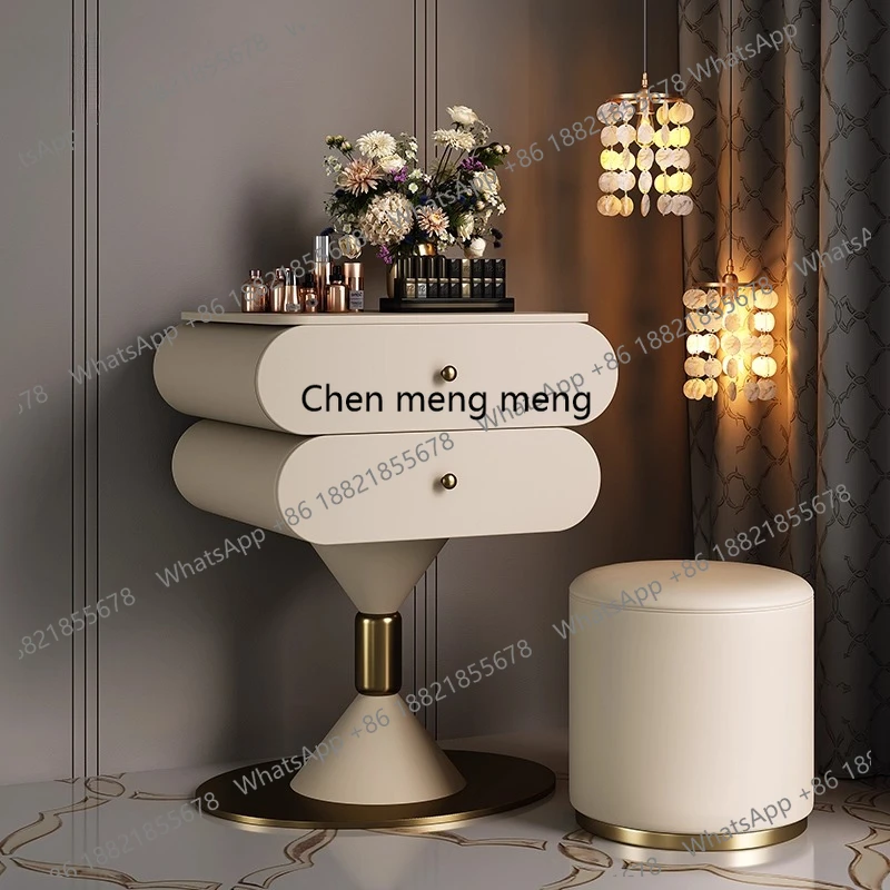 

Luxury outfit Makeup vanity desk Toiletries dressers illuminated makeup dressing table with mirror Bedroom furniture dresser