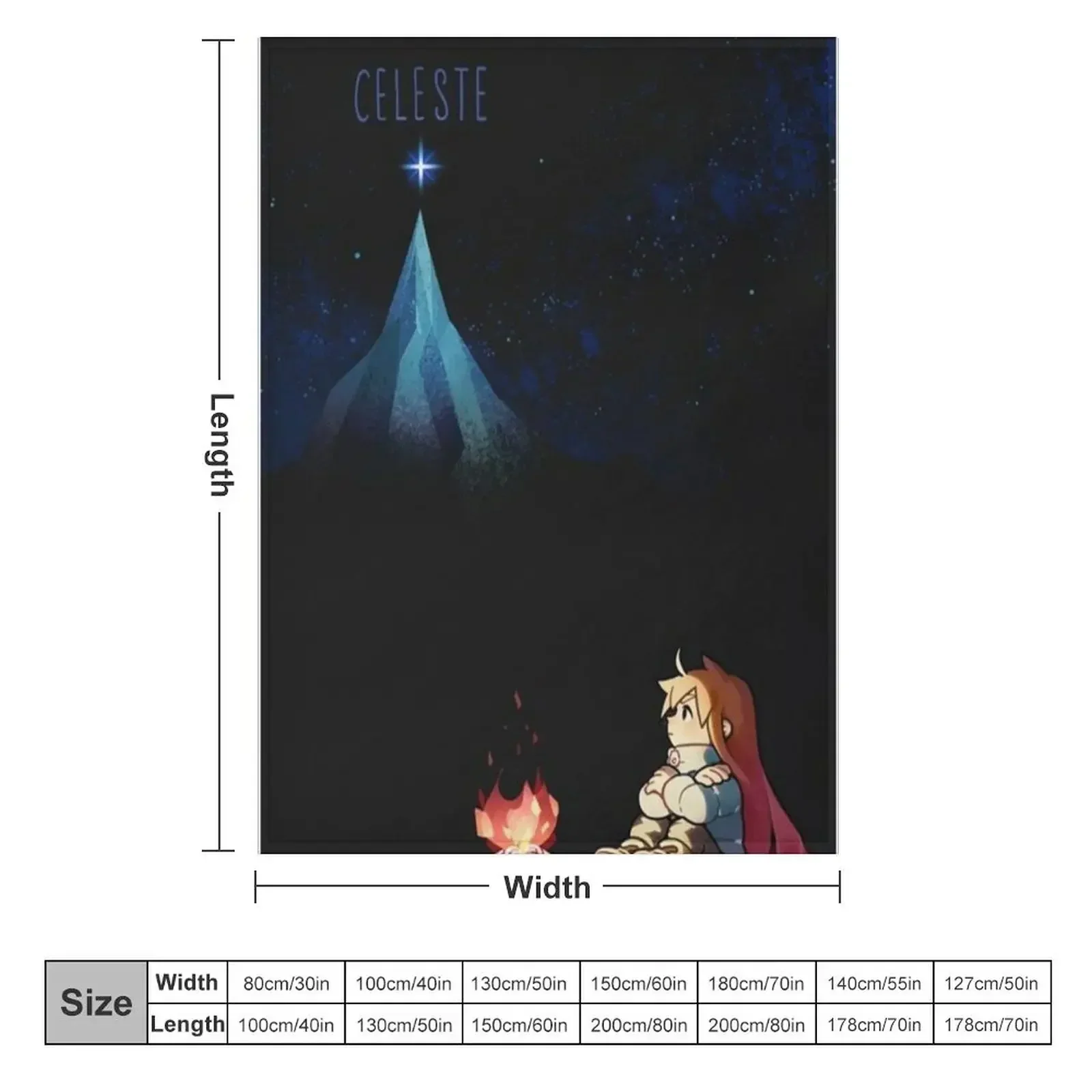 Celeste Game Throw Blanket Luxury Throw Heavy cosplay anime bed plaid Blankets