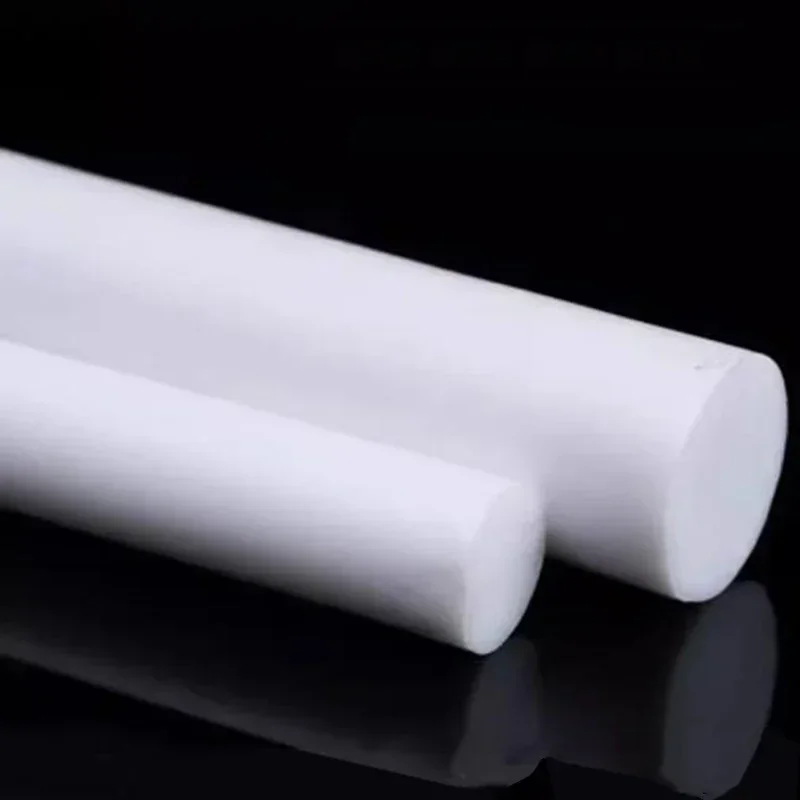 1Pcs Dia 5mm~30mm PTFE Rod White Polytetrafluoroethylene Rod Environment-friendly Non-toxic DIY PTFE Plastic Rod Length 500mm