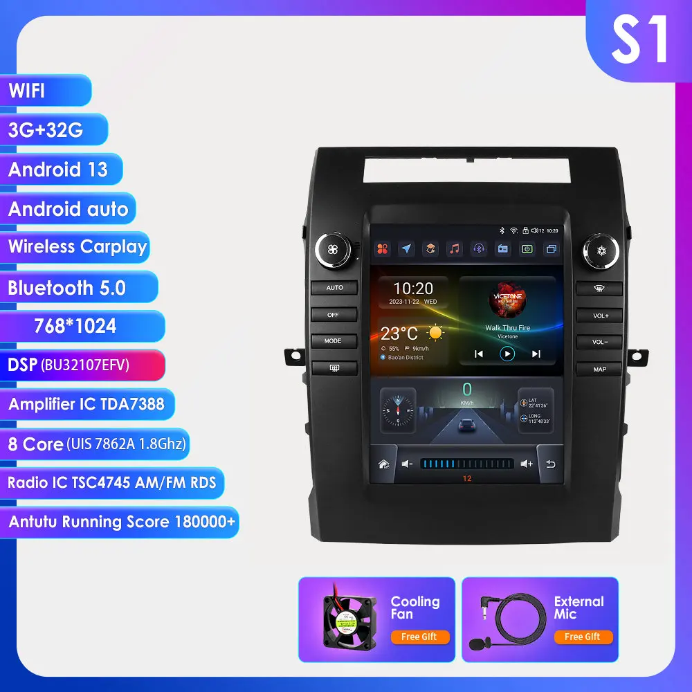 Hizpo Voor Tesla Stijl Autoradio Voor Toyota Verso Corolla 2004-2009 2006 Carplay 4G GPS Autoradio multimedia 2din Android Auto BT