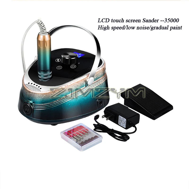 Eis Farbverlauf Nagellack Maschine 35000 U/min wiederauf ladbare geräuscharme bürstenlose Polier nagels chärfer