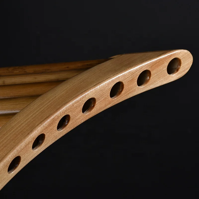 25 Pipes Pan Flute Upscale Romanian Folk Instrument Water Bamboo Pan Flute Panpipes C Key Handmade Woodwind Instrument in C Key