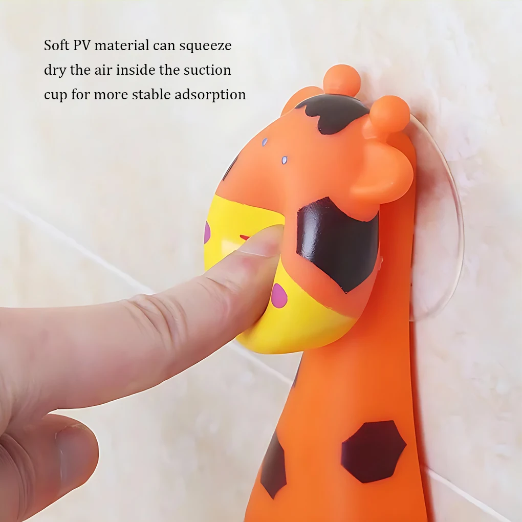 Soporte moderno para cepillos de dientes con animales de dibujos animados, fácil de limpiar, antideslizante, ecológico, lujoso