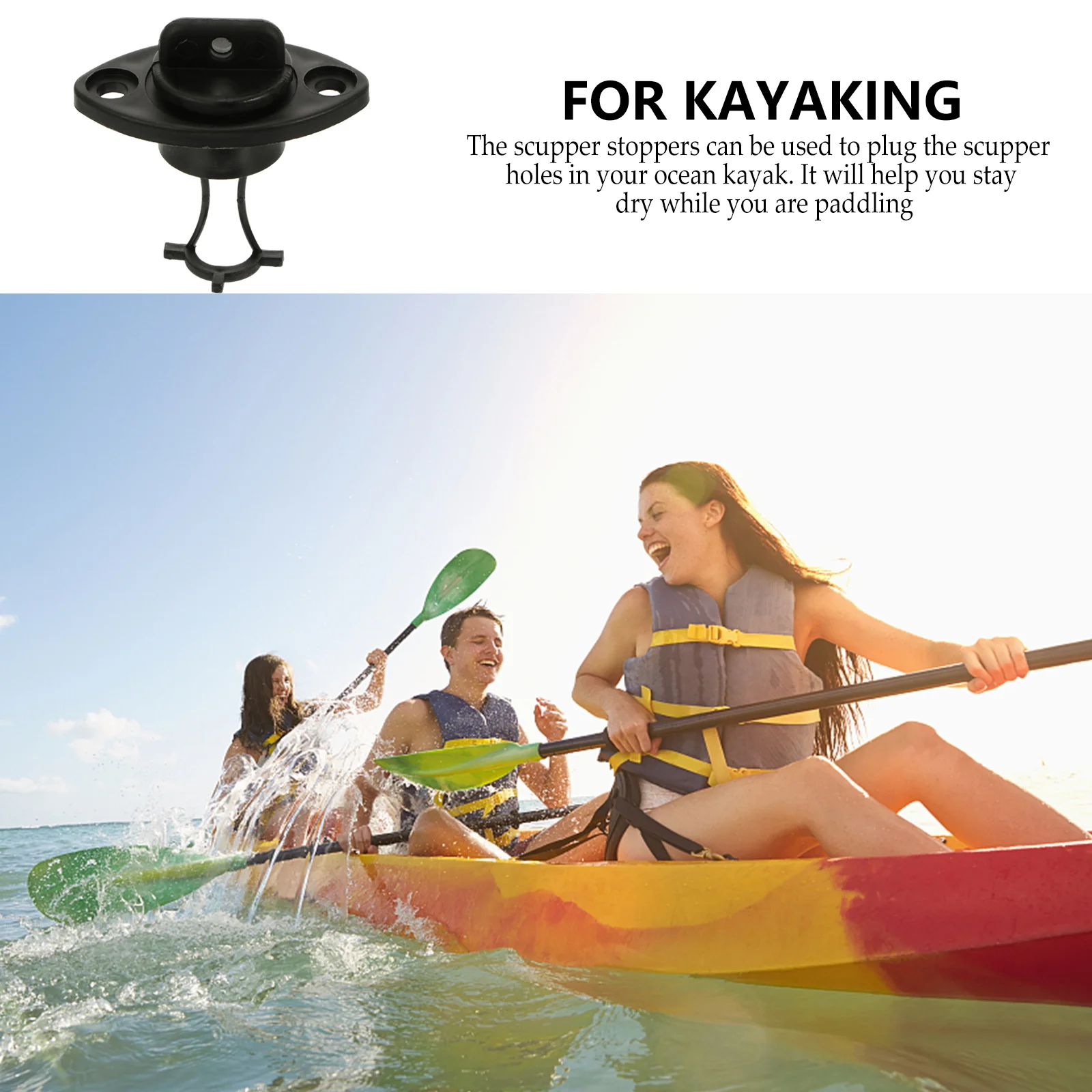 

12 Pcs Waterproof Plug Drain Kayak Universal Scupper Hull Kayaks Canoe Holes Stopper Boat Plugs Supplies Seal for Outdoor