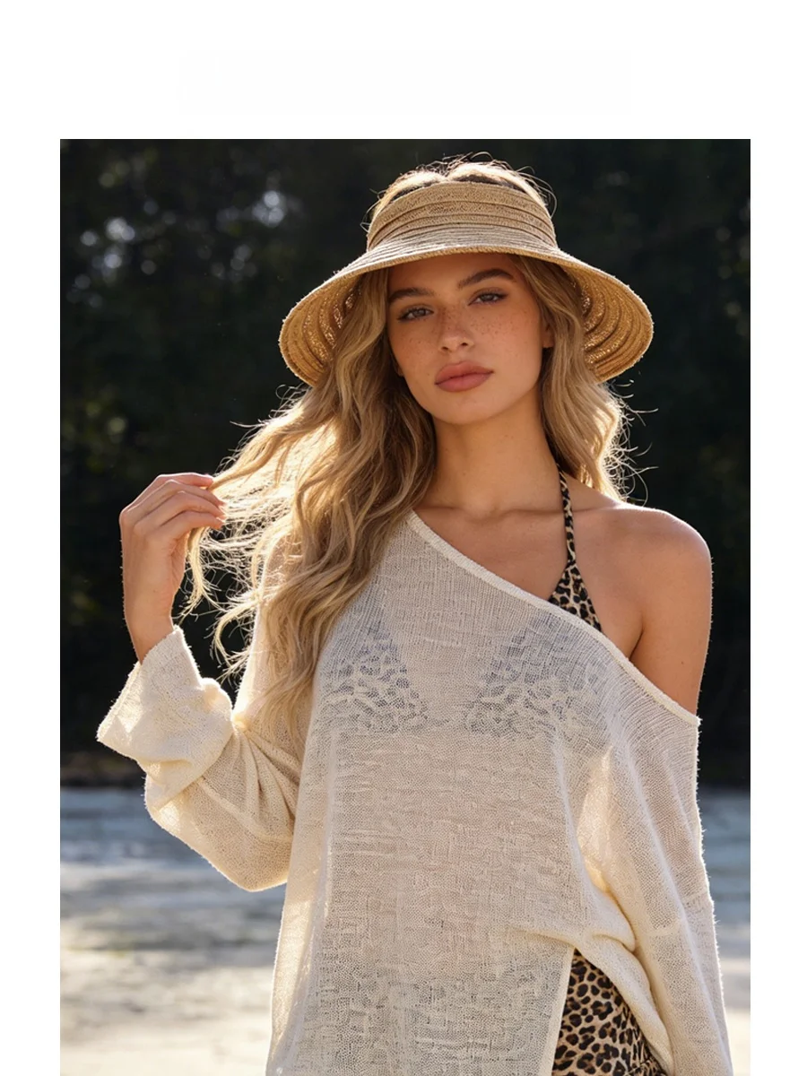 spring-summer-wide-brim-basket-weave-straw-hat-women-hollow-out-breathable-non-pressing-hair-sunshade-hat-versatile-fetsbuy