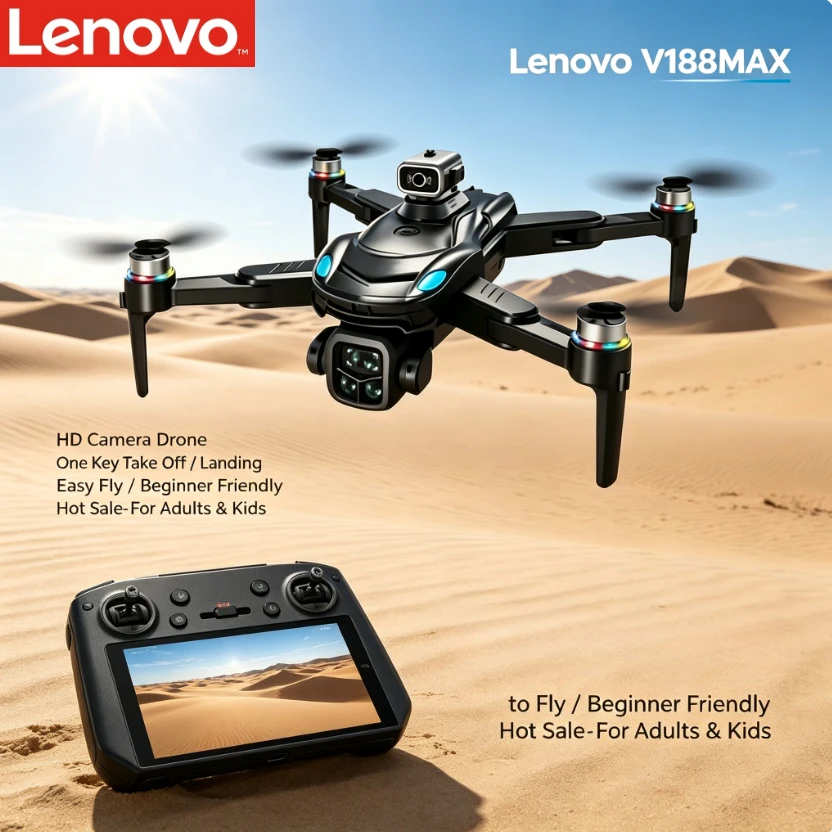 Lenovo V188MAX GPS Foldable Drone Screen Remote Brushless Obstacle Avoidance 8K Camera Professional 5G FPV RC Quadcopter
