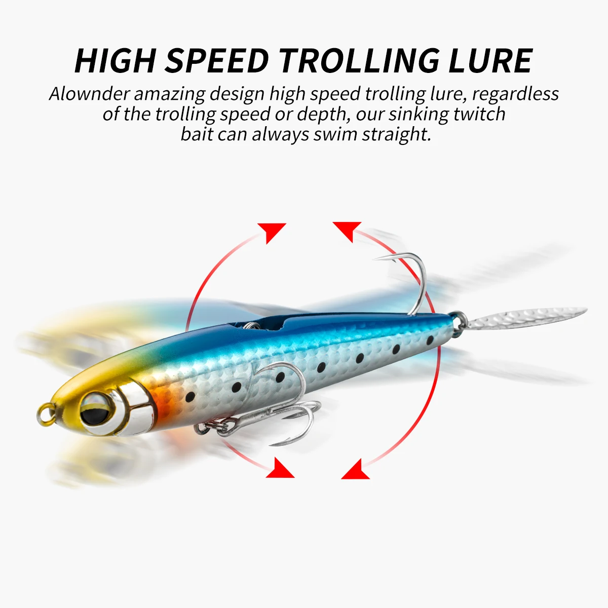 JOHNCOO Sinking Fishing Lure 85S 100S  Pencil 85mm 25g 100mm 30g Max 90m Long Casting pencil Saltwater Hard Baits